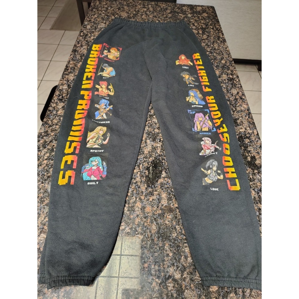 Broken Promises Team Vs Team black sweatpants